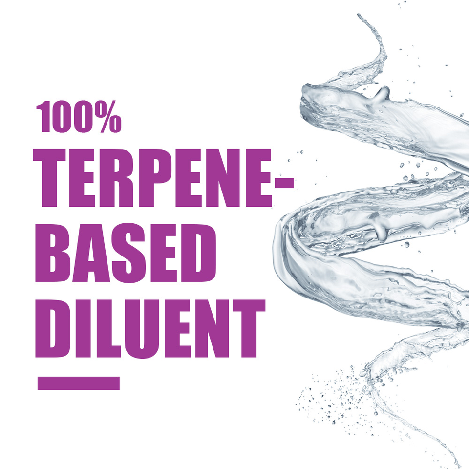 <h3><strong>100%</strong></h3> <h1>Terpene-Based Diluent</h1>